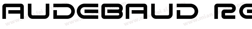 Audebaud Regular字体转换